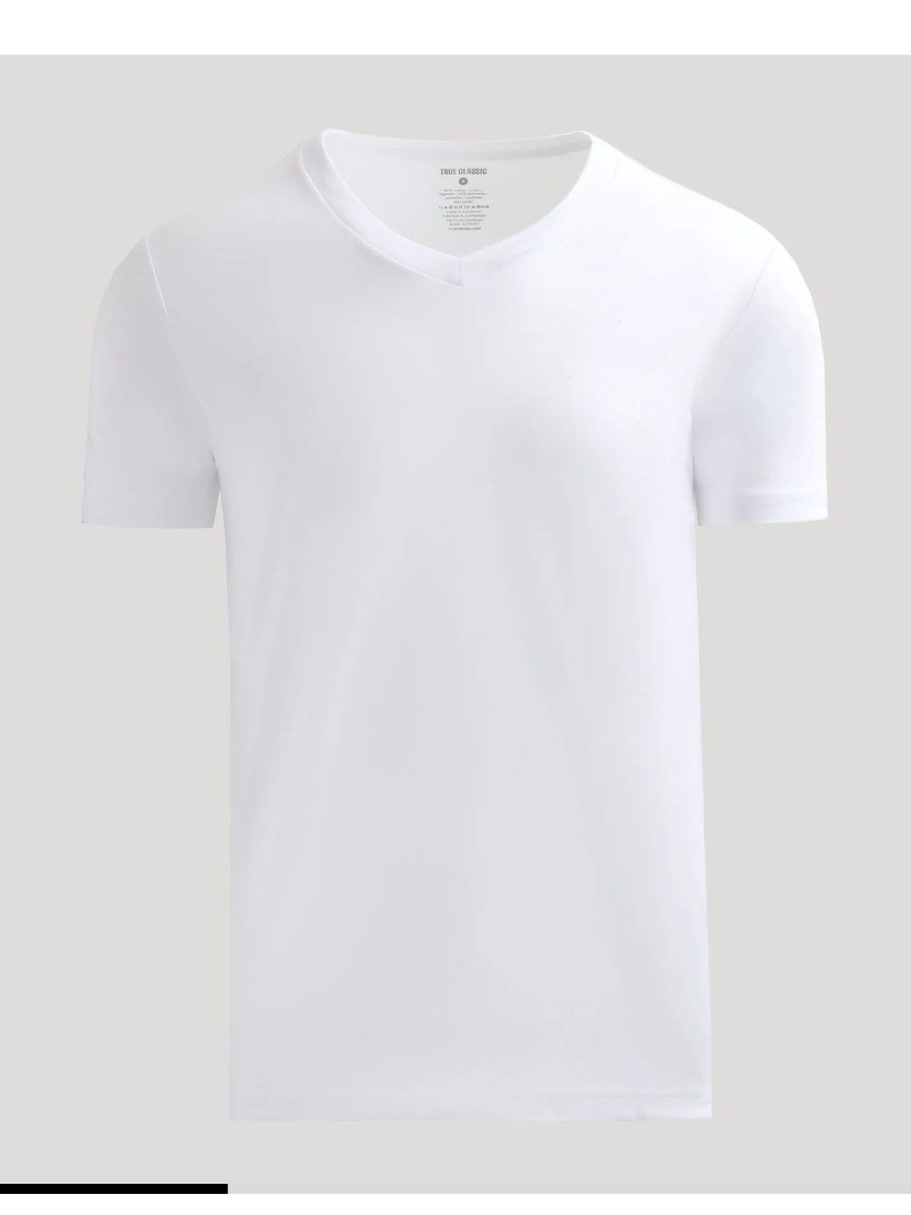Men's True Classic White V-Neck Shirt